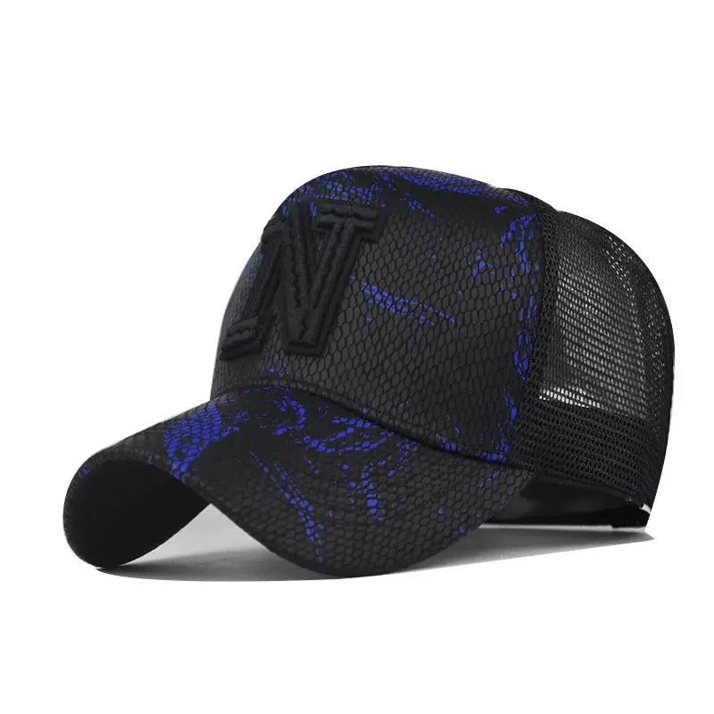 New Mesh Baseball Caps For Men Casual Embroidered Snap Back Mens Caps