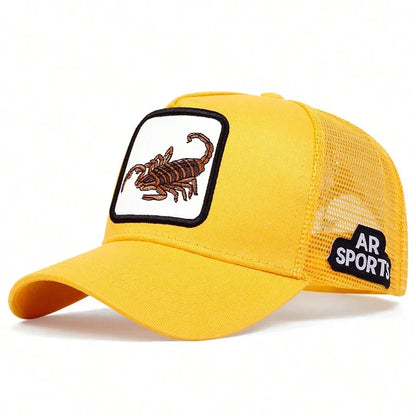 Unisex Scorpion Embroidery Baseball Caps