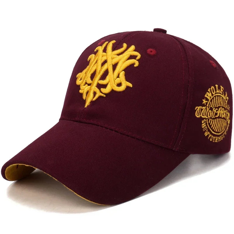 New Fashion Chrysanthemum Embroidery Cotton Baseball Cap