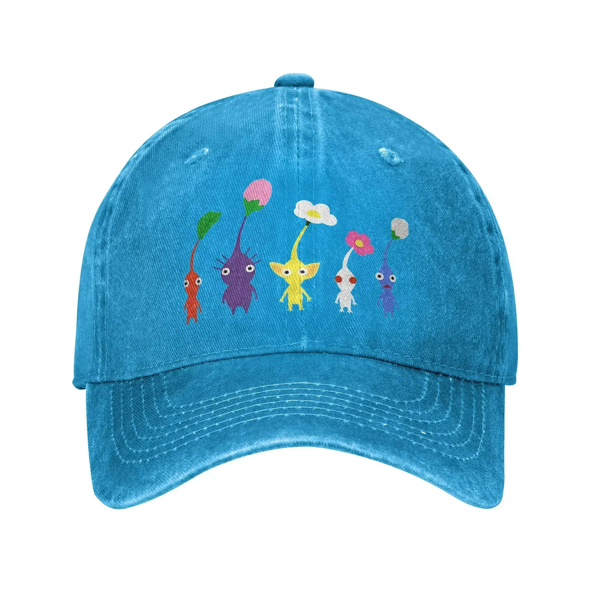 Cute Pikmin Pattern Print Cap For Men Women Cotton Anime Cartoon Lerisure Wear Baseball Cap