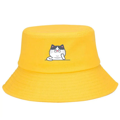 Bucket Hats With Cute Cat