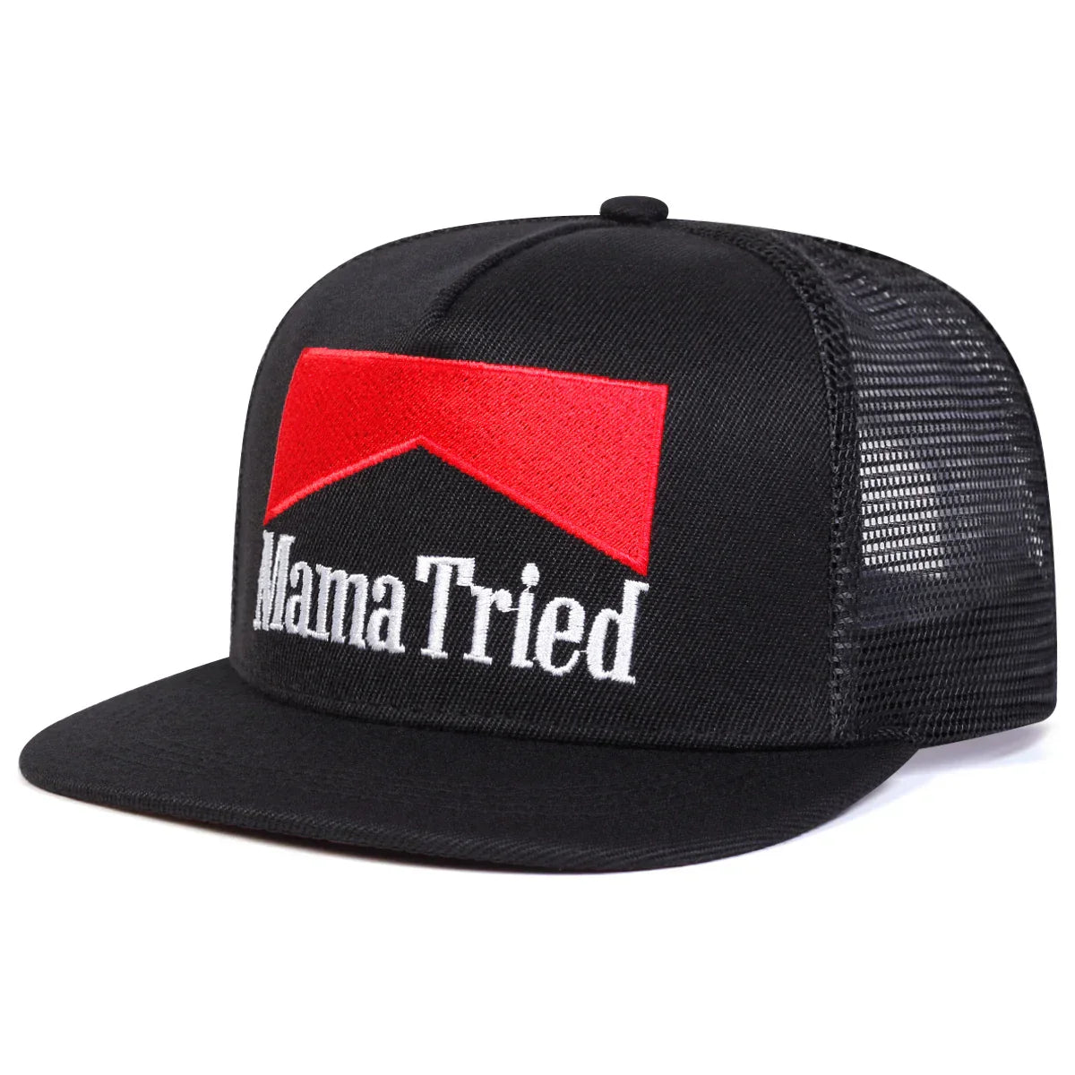Unisex MAMA TRIED Embroidery Hip-hop Net Hats
