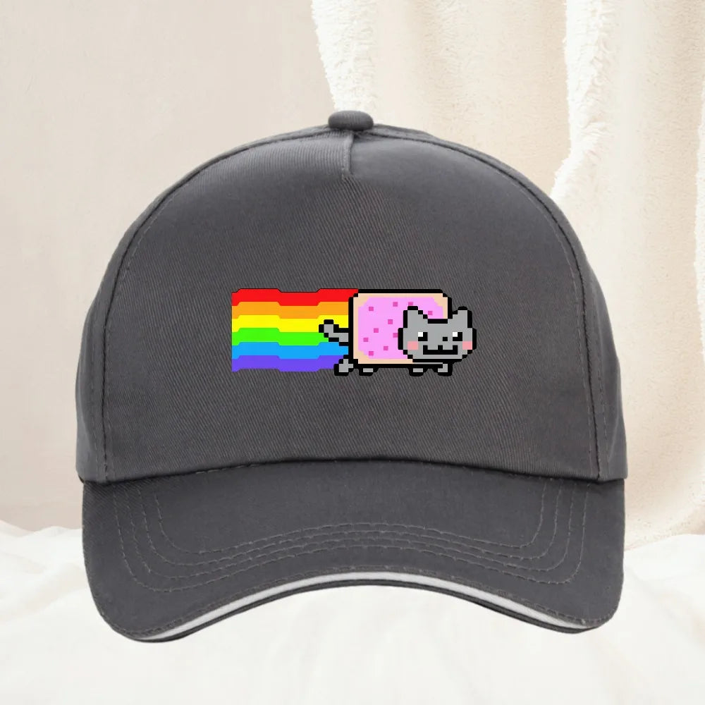 Nyan Cat Funny Meme Unisex Pattern Print Baseball Cap
