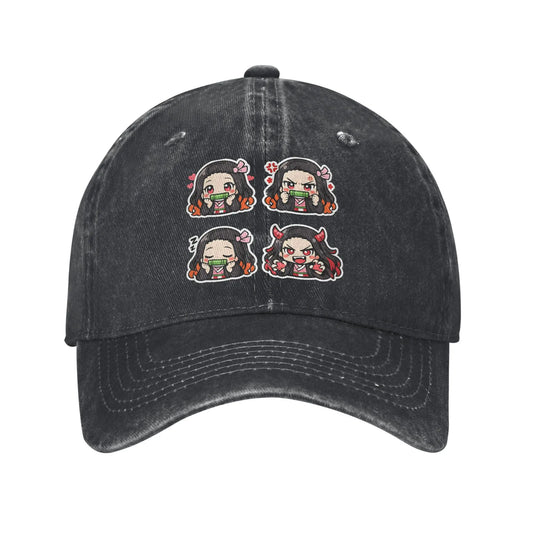 Chibi Nezuko Kamado Baseball Caps Peaked Cap Demon Slayer