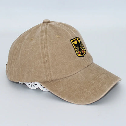 Deutschland Germany Coat Of Arms Shield Embroidery Vintage Men Baseball Caps