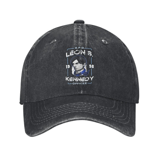 Handsome Man Leon Kennedy Gamer Fans Art Sun Baseball Cap