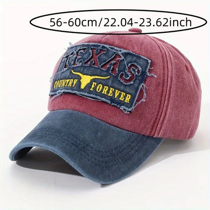 Retro Distressed Texas Baseball Cap