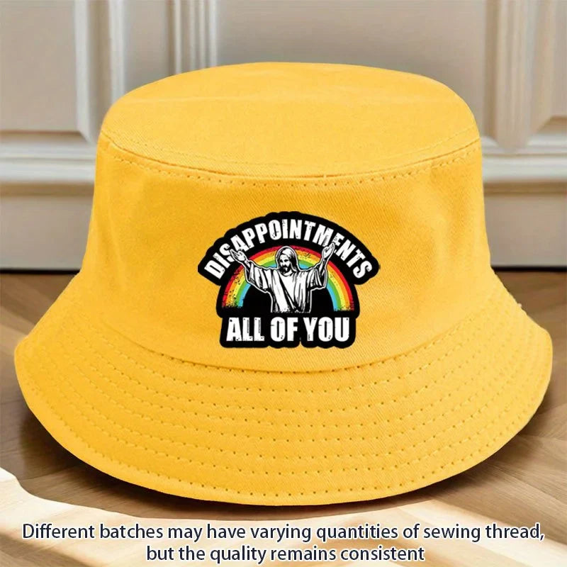 Jesus and Rainbow Pattern Fisherman's Hat