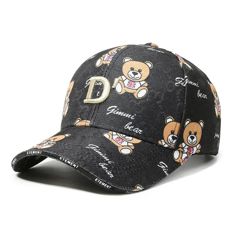 Fashion Cartoon Bear Baseball Cap Casual Sun Hat