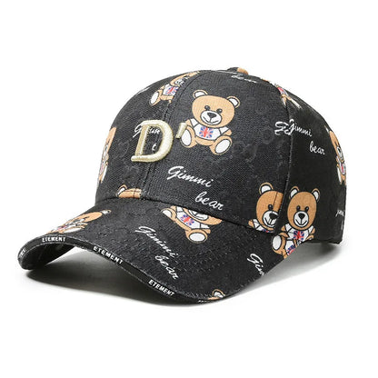 Fashion Cartoon Bear Baseball Cap Casual Sun Hat