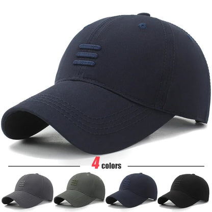 Three Bars Cotton Baseball Cap