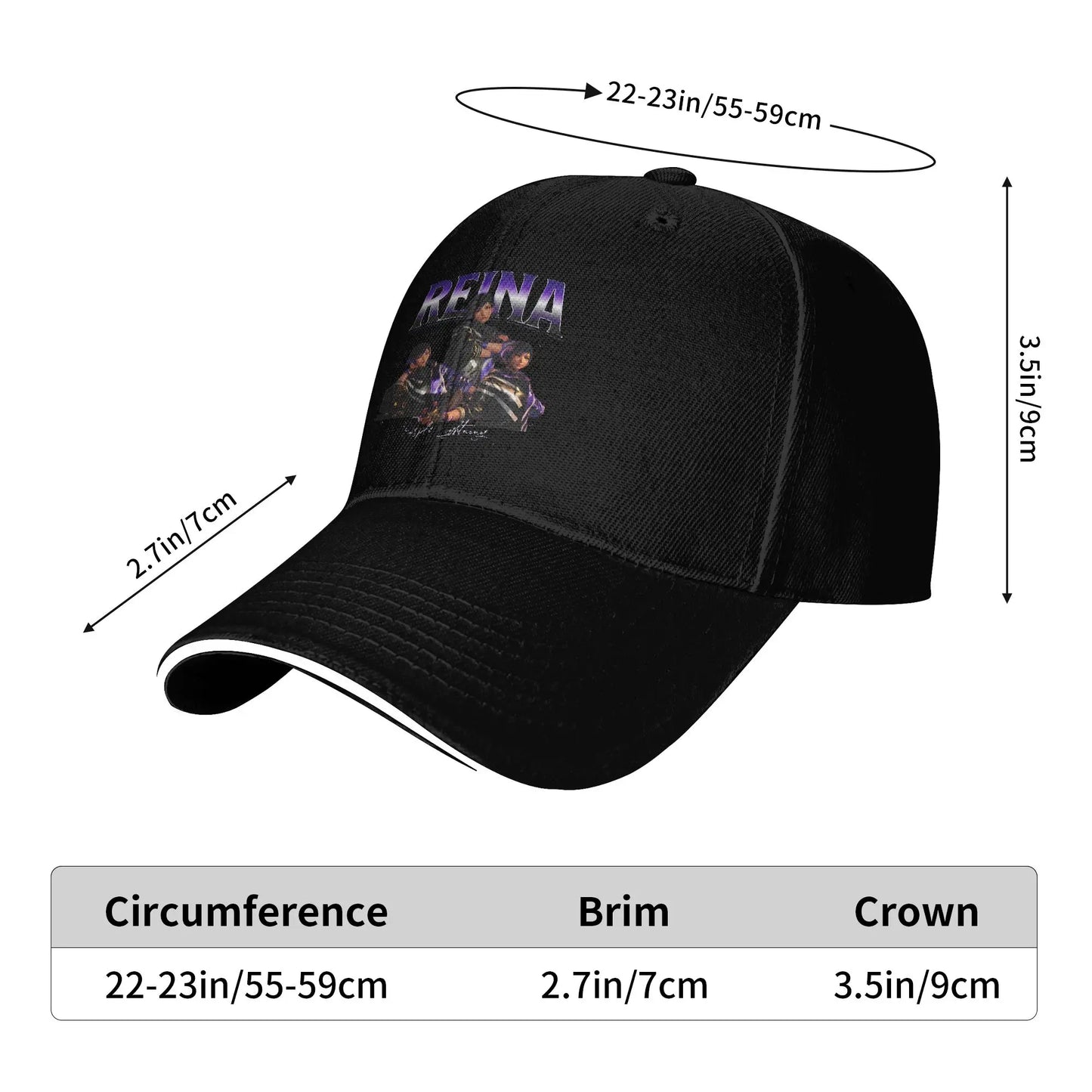 Reina Tekken Purple Lightning Casual Baseball Cap