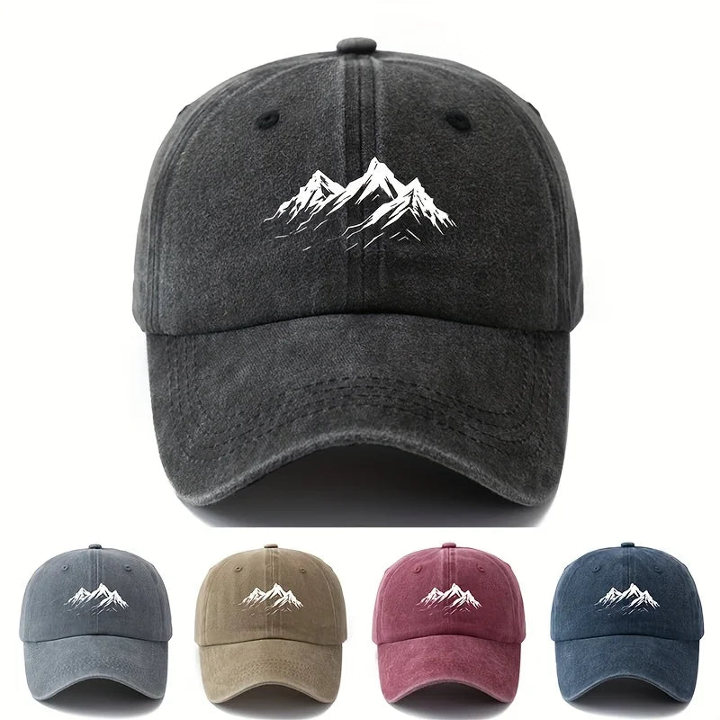 Men's Printed Mountain Baseball Cap