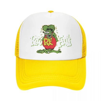 Custom Fashion Unisex Anime Cartoon Rat Fink Baseball Cap