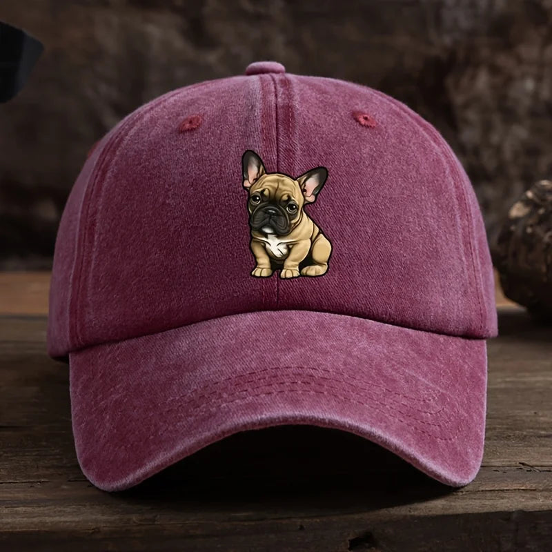 French Bulldog Printed Baseball Hat For Men Women