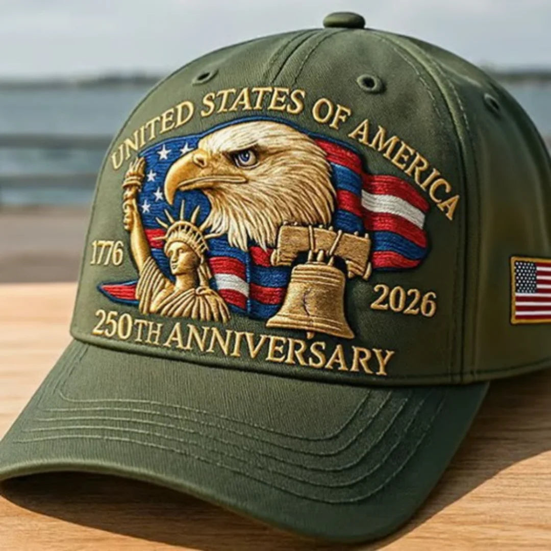 New 250th Anniversary Hat USA Patriotic Baseball Caps