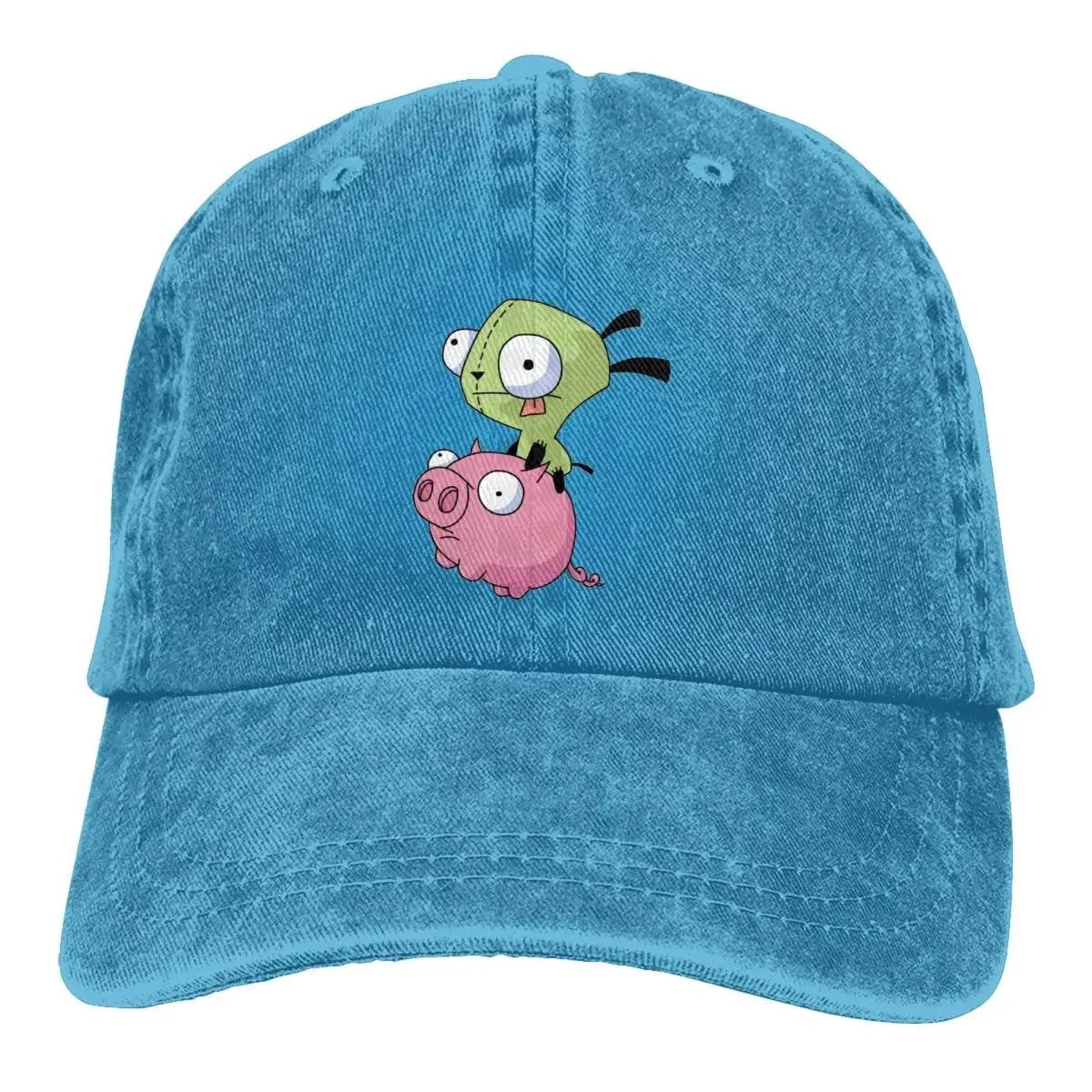 Gir Riding A Pig Invader Zim Merch Unisex Baseball Cap