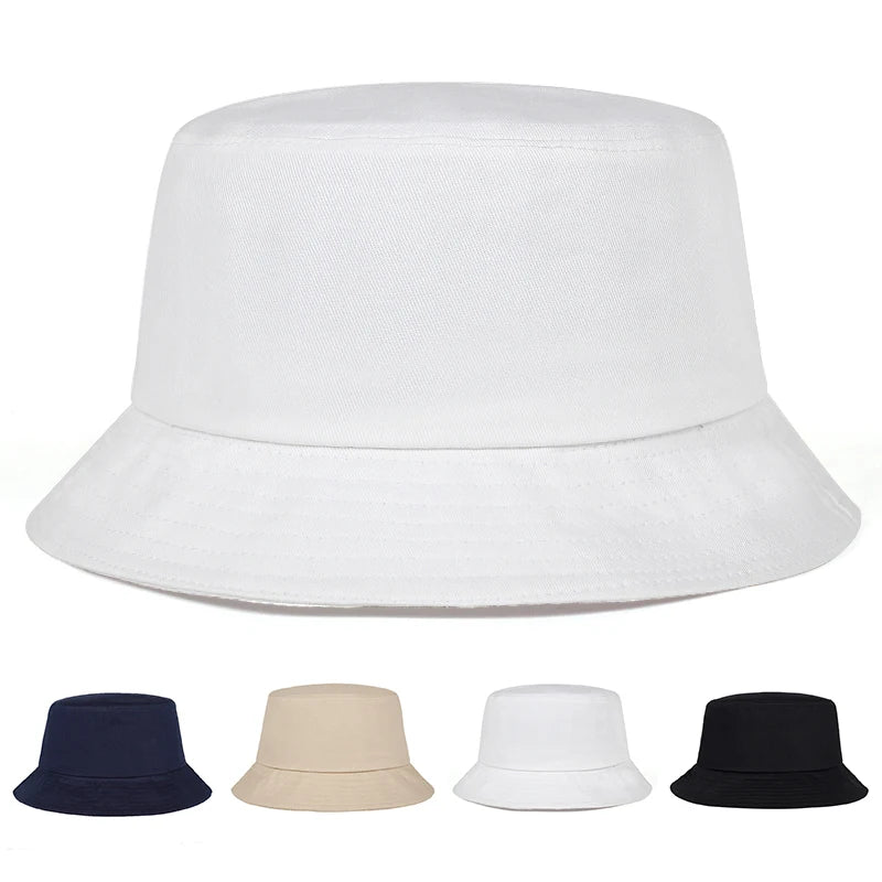 Unisex Solid Color Light Plate Personality Bucket Hats Fishermen Caps