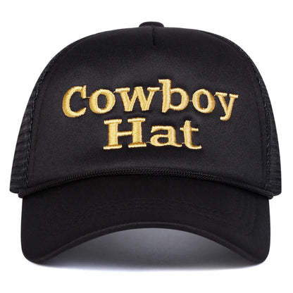 Unisex Cowboy Hat Letter Embroidery Baseball Caps