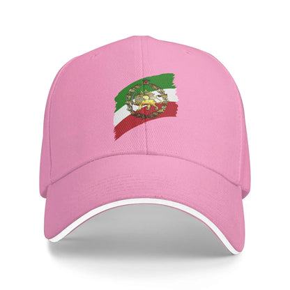 Iran Pahlavs Flag With Lion And Crown Sun Baseball Cap For Men Women