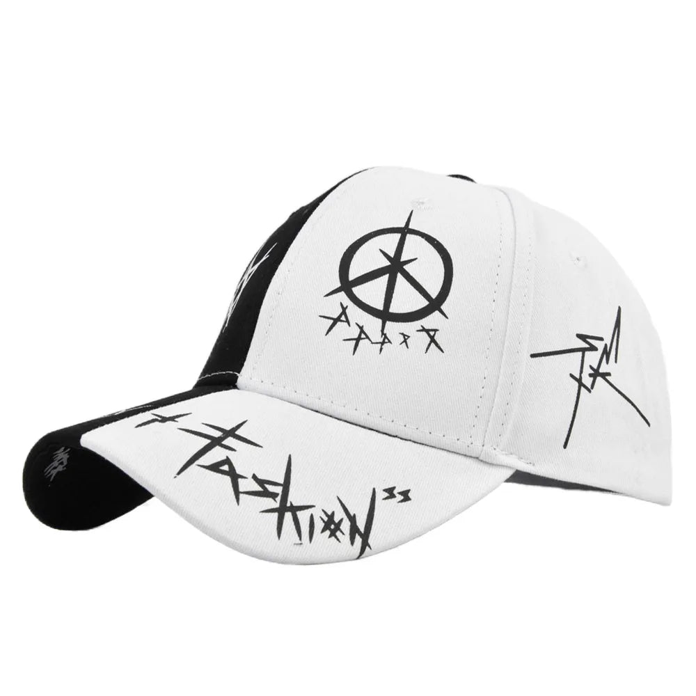Letter Baseball Cap Graffiti Sun Hip Hop Cap