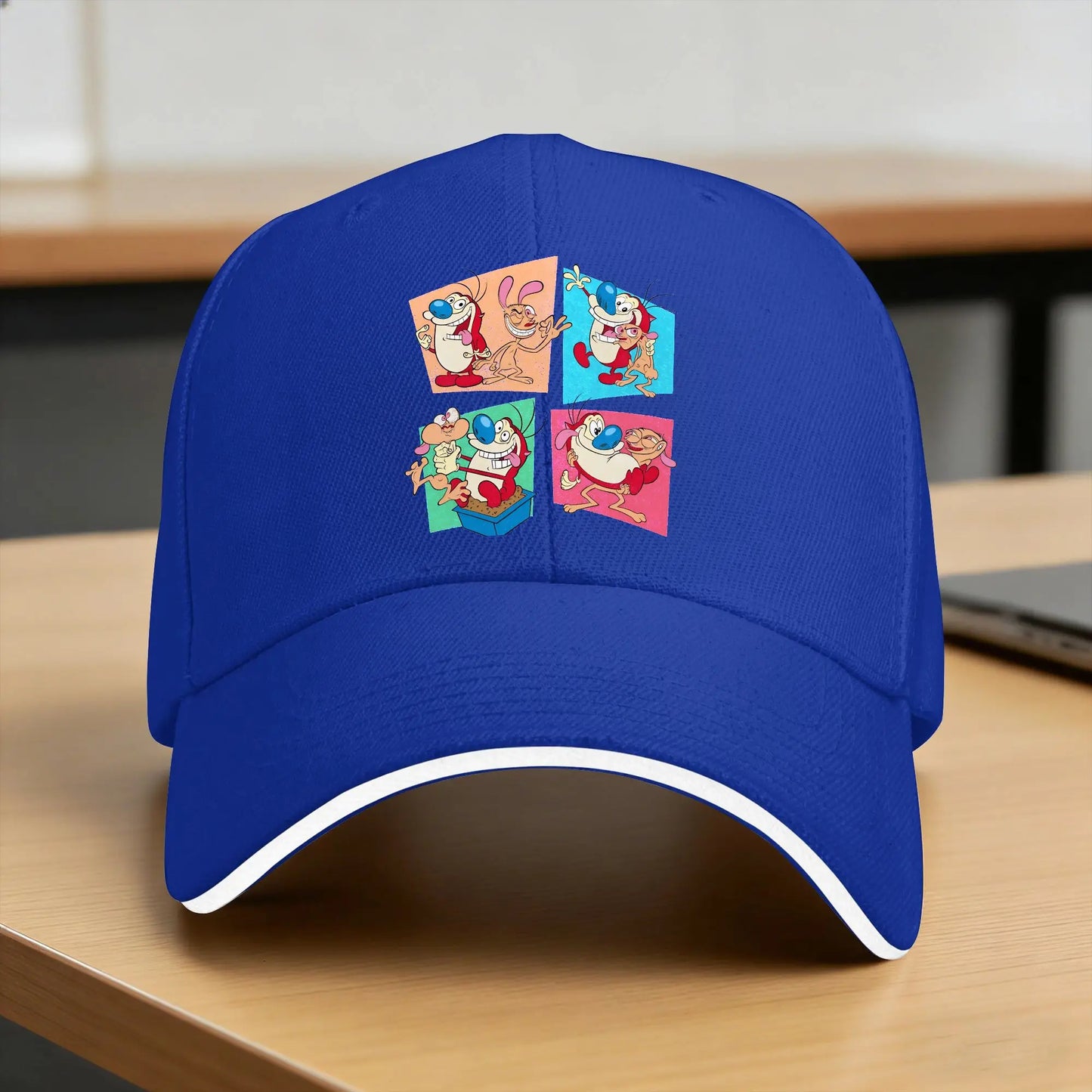 Ren And Stimpy Show Sun Baseball Cap
