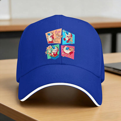 Ren And Stimpy Show Sun Baseball Cap
