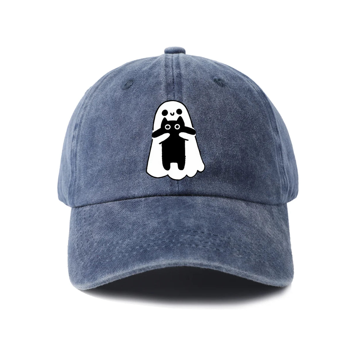 Ghost In Necktie Graphic Baseball Cap
