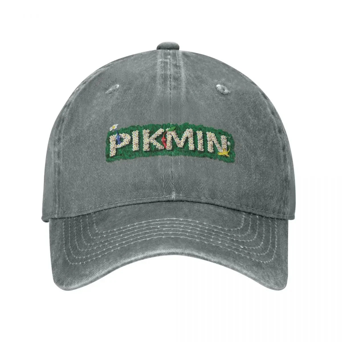 Pikmin Logo Baseball Caps Vintage Distressed Denim