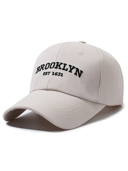 Letter Embroidered Baseball Cap Unisex Couple Baseball Cap