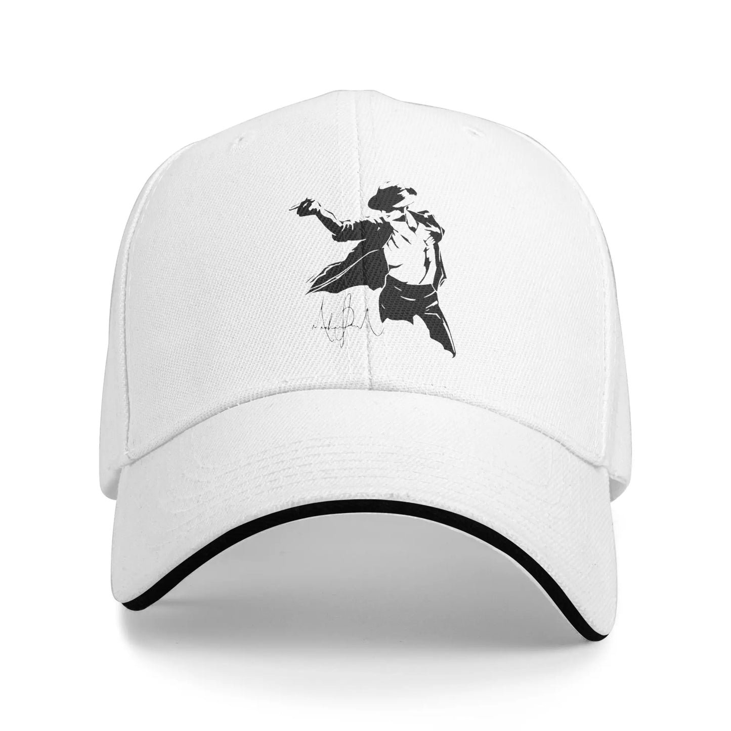 MJ King Of Pop Victory Tour Billie Jean Sandwich Hats Baseball Cap