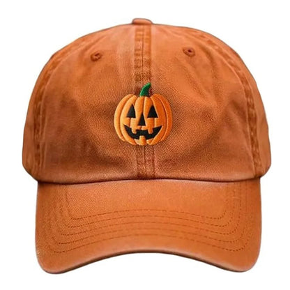 Halloween Pumpkin Face Baseball Hat For Women Men