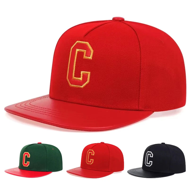 Unisex C Letter Embroidery Hip-hop Hats Spring And Autumn