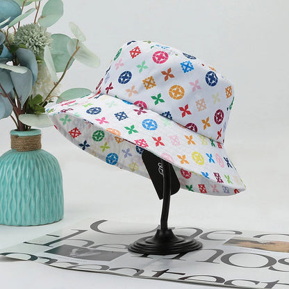 Unisex Harajuku Bucket Hat Graffiti Women Men Fisherman Hat Autumn Summer