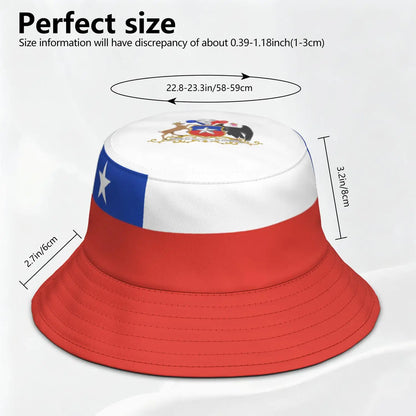 Chile Fisherman Hats Custom Made Name Number Team Logo Bucket Cap