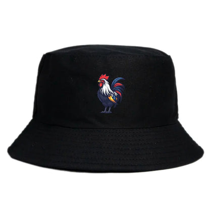 Rugby Coq Mascotte France Bob Chapeau Man Woman Reversible Bucket Hat