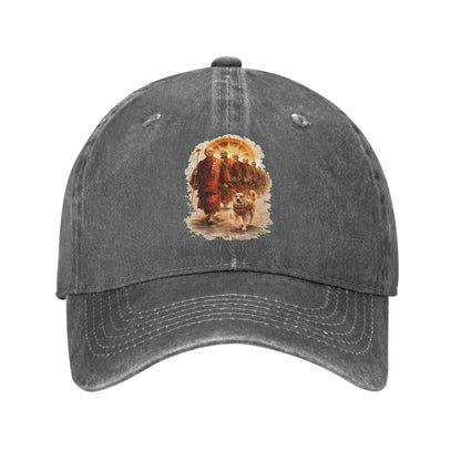 Summer Aloka Dog Walk for Peace Buddhist Monk & Dog Baseball Cap
