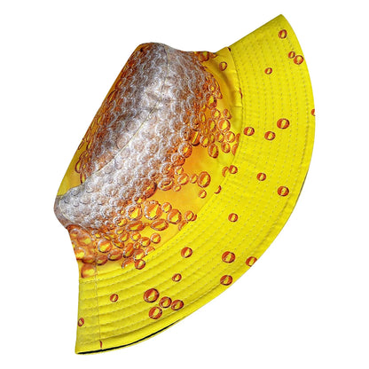 Yellow Beer Bubble Bucket Hat