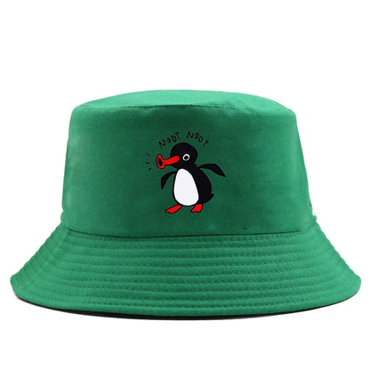 Summer Penguin Bucket Hat Reversible Bob