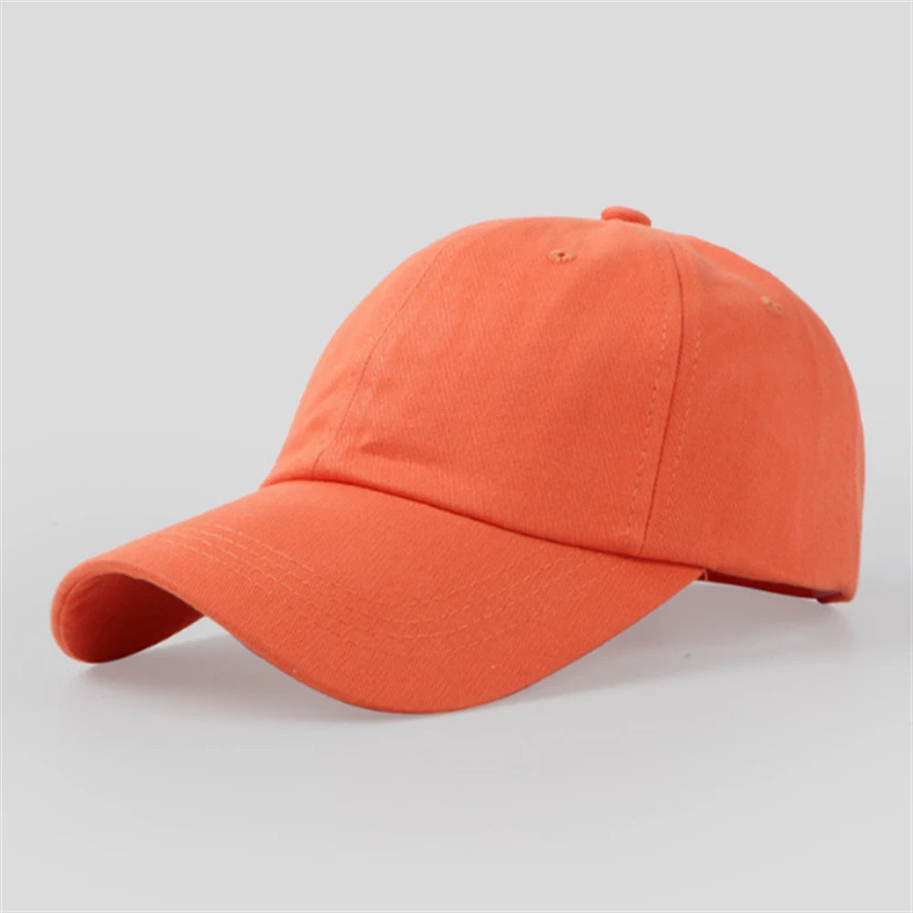 Casual Baseball Cap For Men Women Solid Color Cotton Hat Fashion Simple