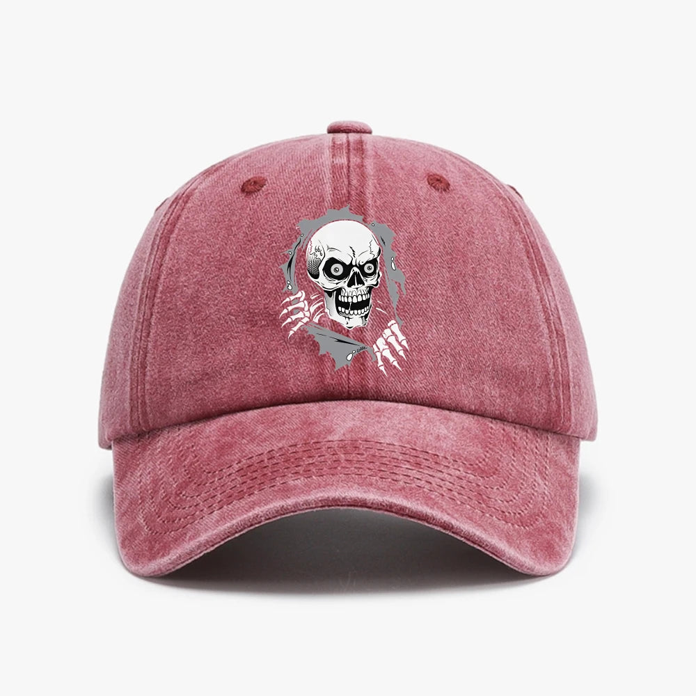 Comic Skull Animation Casual Baseball Cap