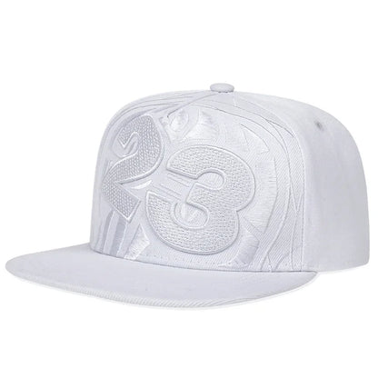 Unisex 23 Basketball Embroidery Hip-hop Hats Spring Autumn Adjustable Casual Snapback Caps