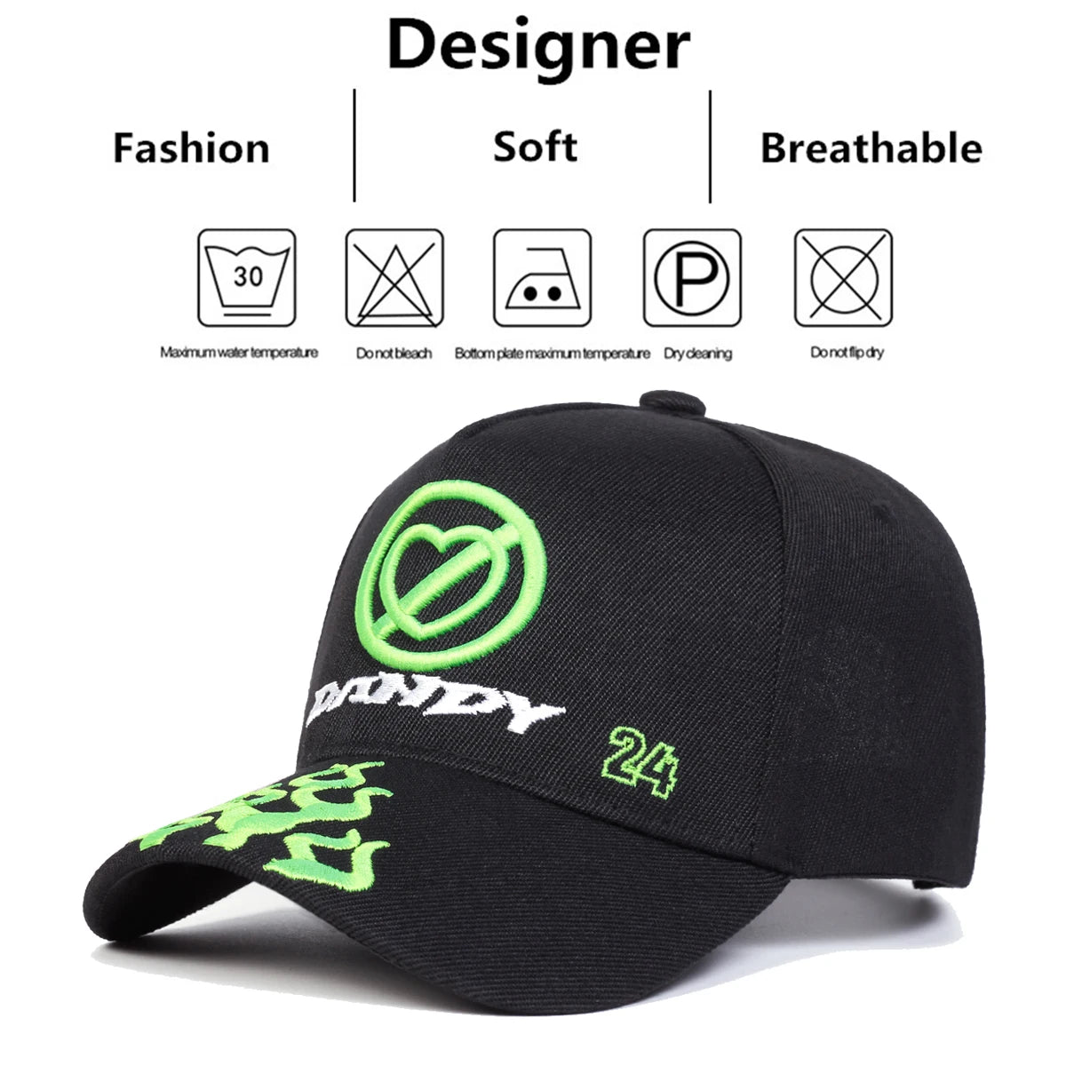 Unisex Love Letter Embroidery Baseball Caps