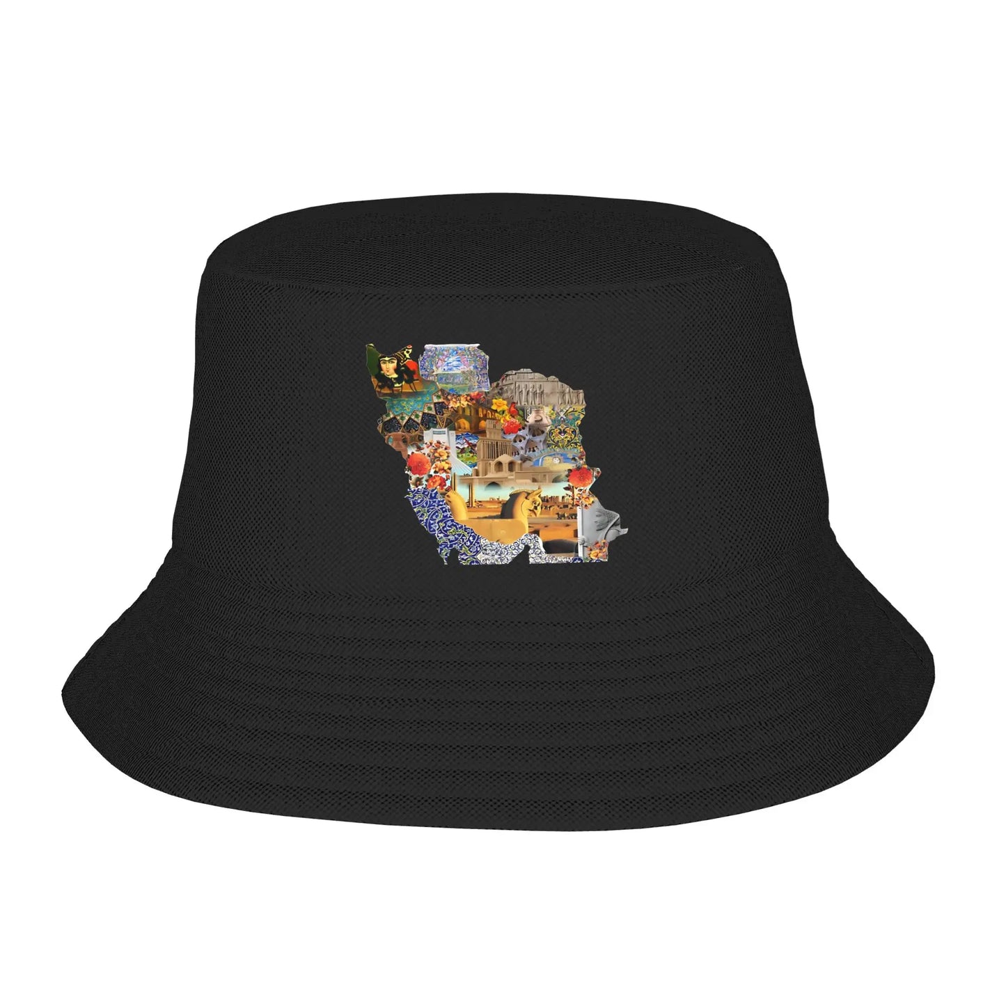 Persian American Flag USA Persia Iran Flag Iranian Roots Bucket Hat