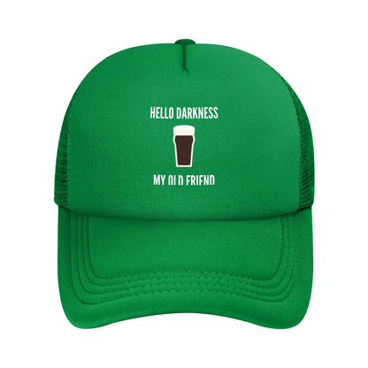 Hello Darkness My Old Friend Beer Baseball Caps