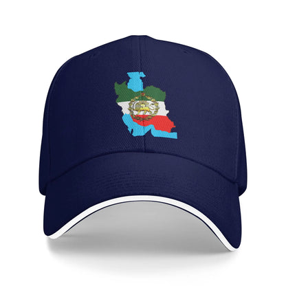 Iran Flag With A Golden Lion Sun Baseball Cap Summer Women Men
