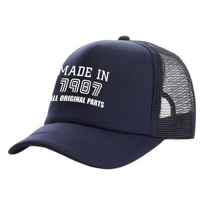 Made In 1987 All Original Parts Baseball Caps