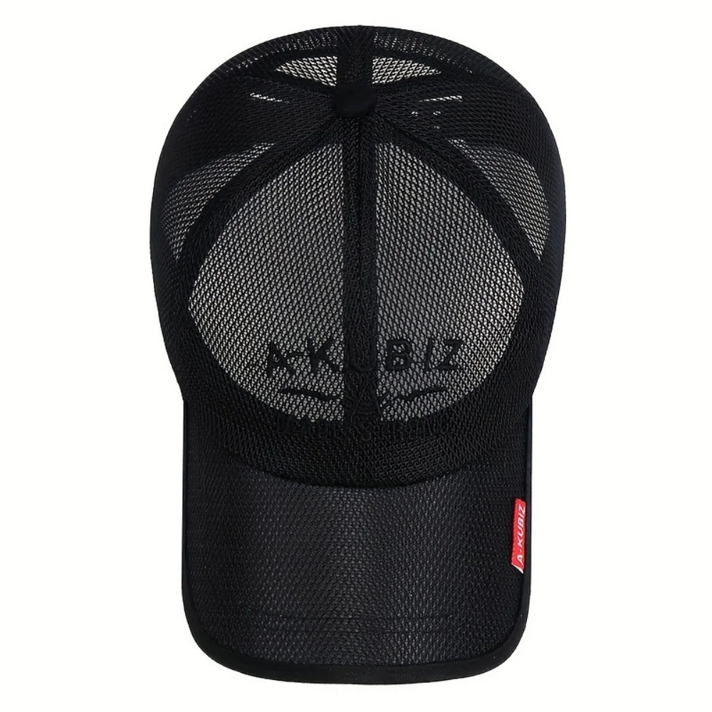 Grid Breathable Men's Fashion Letter Baseball Cap