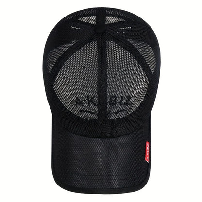 Grid Breathable Men's Fashion Letter Baseball Cap