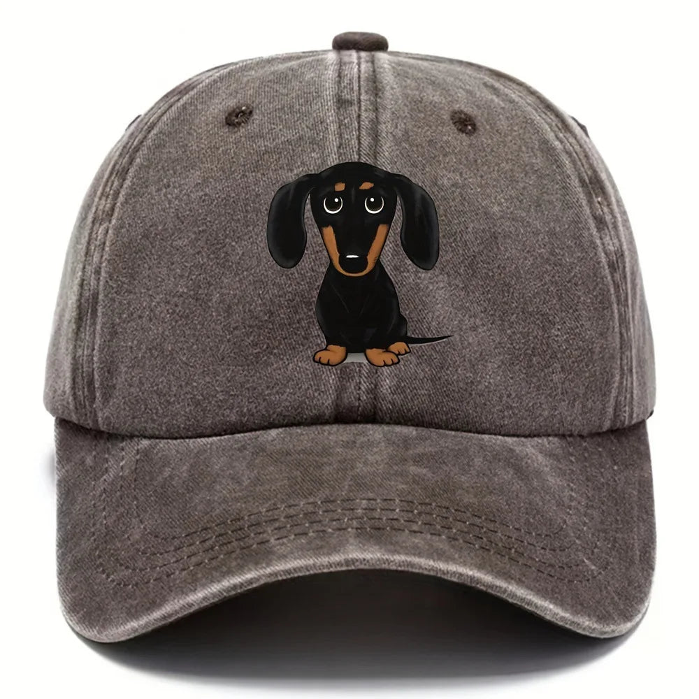 Unisex Dog Embroidery Baseball Cap